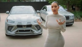 Controversies surrounding the celebrity Kim Kardashian and her Lamborghini