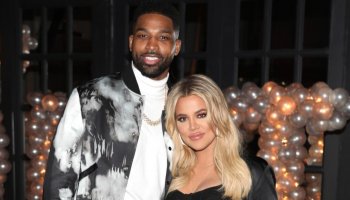 A mysterious woman was spotted holding Tristan Thompson's hand amid Khole Kardashian's baby news