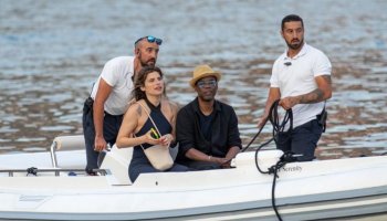 A romantic boat ride between Chris Rock and Lake Bell takes place in Croatia