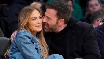 Happy Couple J.Lo & Ben Affleck Kiss Right In Front Of Violet, 16, On Paris Vacation Pics