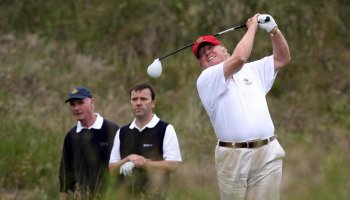 Prior to the LIV Golf event, Donald Trump will play a round of golf with Bryson DeChambeau and Dustin Johnson