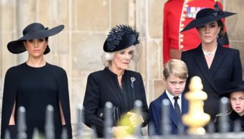 Queen Camilla wore Queen Victoria's Diamond brooch at the funeral of Elizabeth II