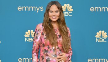 Pregnant Chrissy Teigen Snaps Selfie in the Bathroom, Bare Pregnant Belly and All