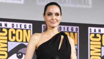 A transparent slip dress got Angelina Jolie all wet following a sexy dip in the ocean