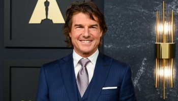 Tom Cruise looked dazzling on the red carpet at the Oscars luncheon