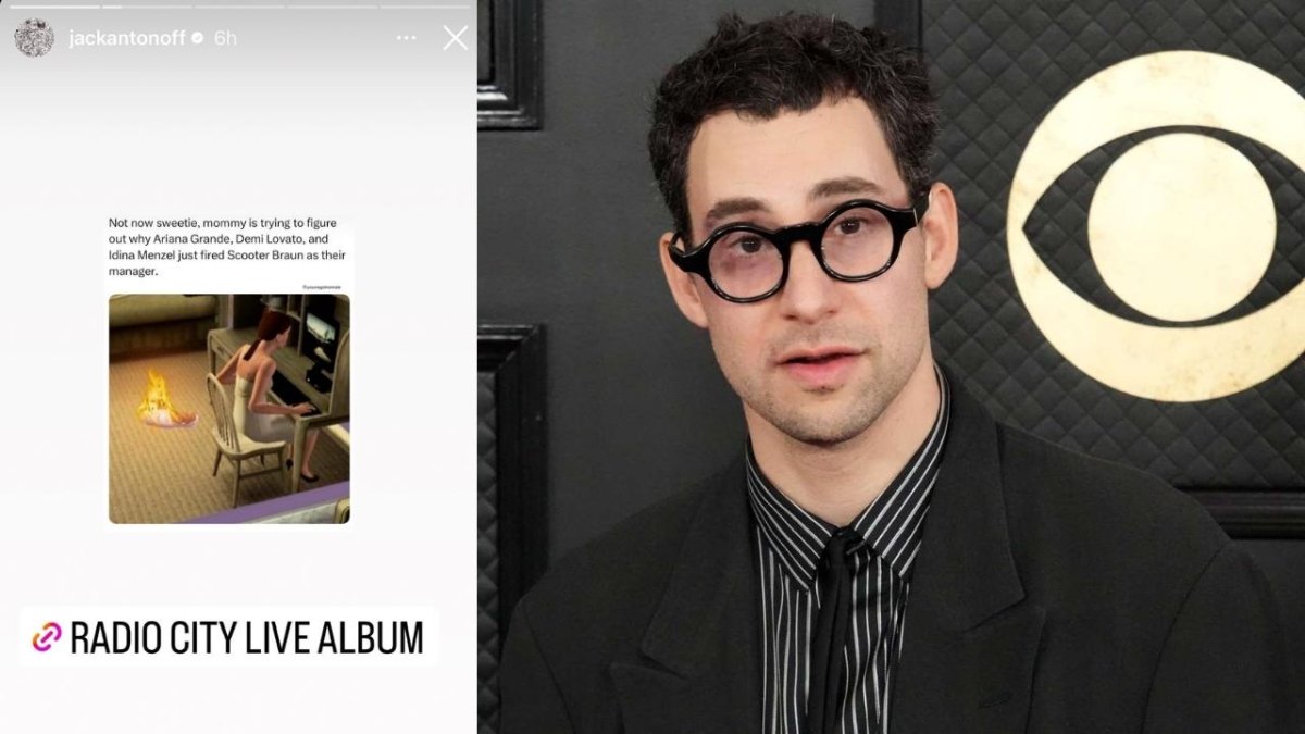 What did Antonoff do with Scooter Braun who recently appeared to have a public feud with Taylor Swift?