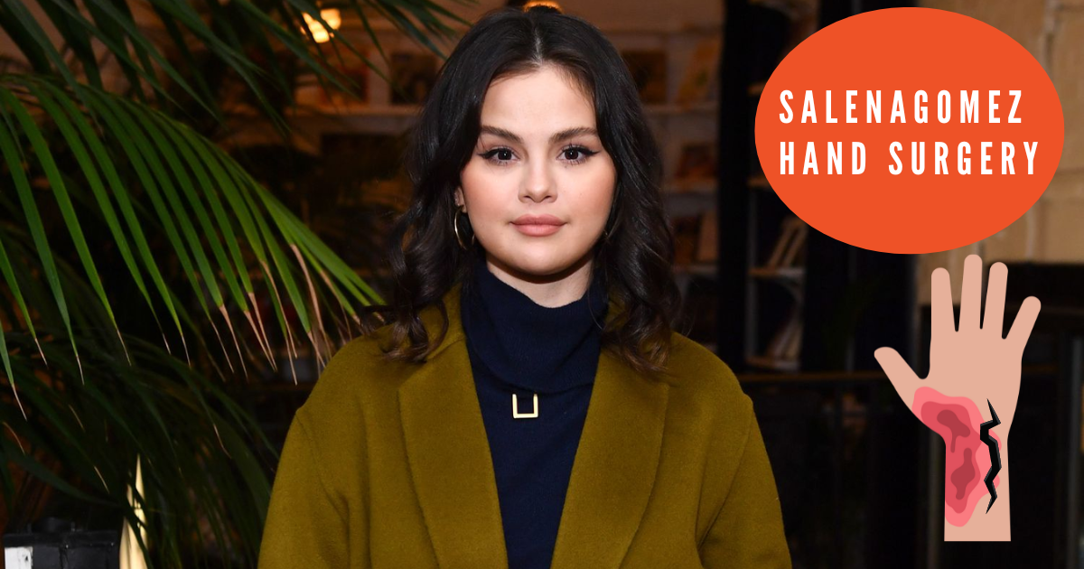 Selena Gomez revealed that she had surgery after breaking her hand